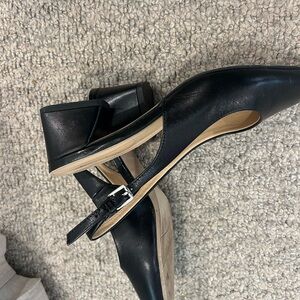 Chic Black Leather Heels